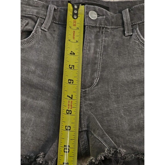 Joe's Jeans Denim Shorts The Ozzie 4" Cut Off Womens Size 28 Washed Black Gray - Picture 10 of 14